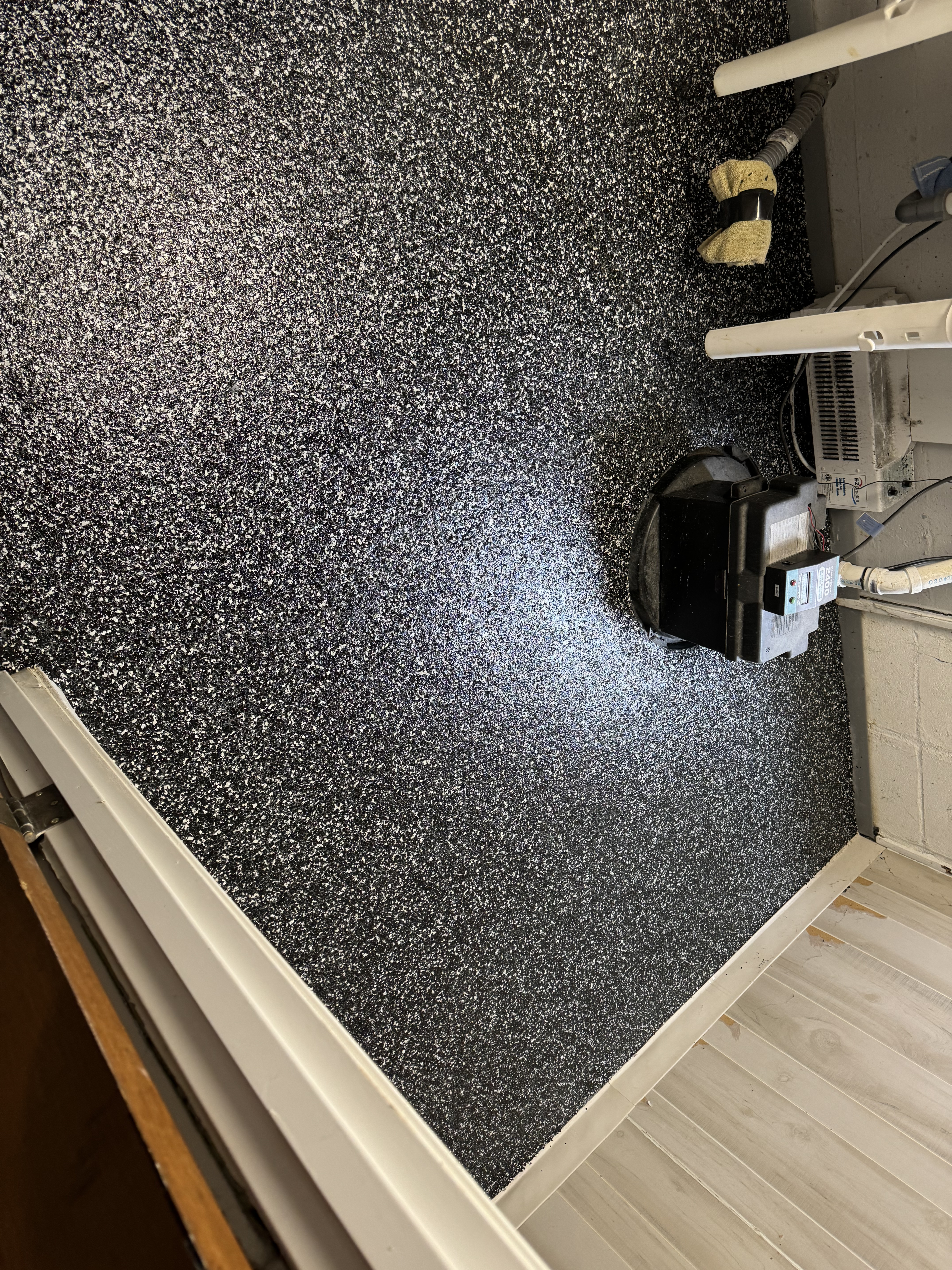 Basement Utility Upgrade (Epoxy Flake Coating)
